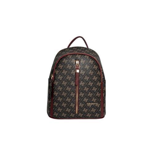 Kadın 901-48340 SILVER POLO SIRT ÇANTASI M178 KAHVE SARI-MAT BORDO