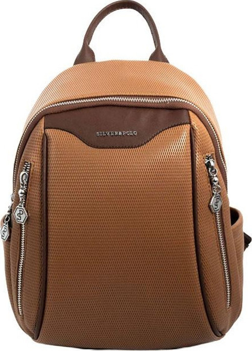 Kadın 906-46245 SILVER POLO SIRT ÇANTASI M86 KARAMEL-MAT KAHVE