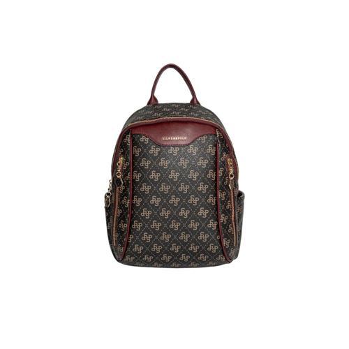 Kadın  906-48334 SILVER POLO SIRT ÇANTASI M178 KAHVE SARI-MAT BORDO