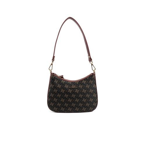 Kadın Omuz Çantası 1259-48386 SILVER POLO BAYAN ÇANTASI M178 KAHVE SARI-MAT BORDO