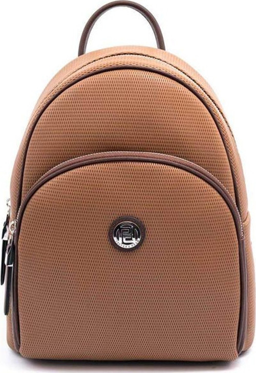 Kadın 1062-46128 SILVER POLO SIRT ÇANTASI M86 KARAMEL-MAT KAHVE