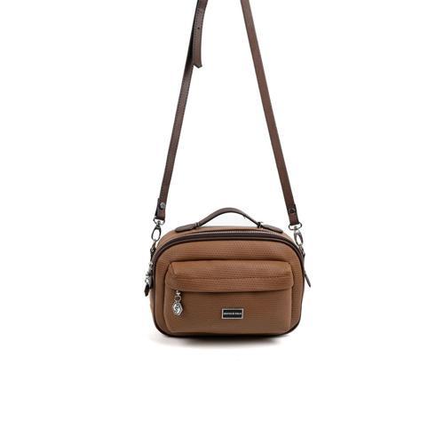 Kadın Çapraz Çanta 1186-48308 SILVER POLO ÇAPRAZ BAYAN ÇANTASI M86 KARAMEL-MAT KAHVE