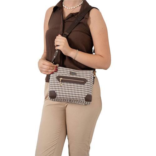 Kadın Çapraz Çanta 1110-47863 SILVER POLO ÇAPRAZ BAYAN ÇANTASI M191 KAHVE SARI-MAT KAH