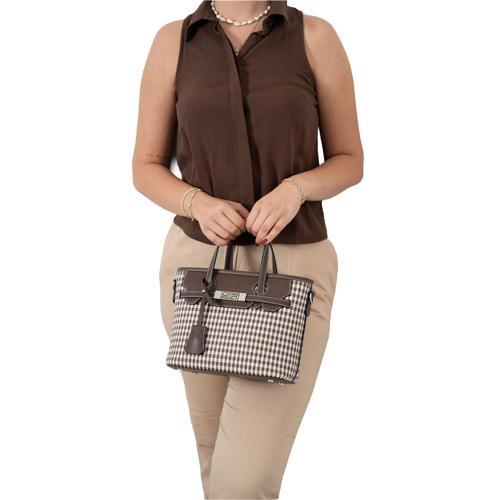 Kadın Omuz Çantası 1185-47860 SILVER POLO BAYAN ÇANTASI M191 KAHVE SARI-MAT KAHVE