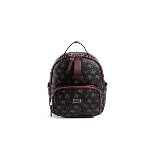 Kadın  1130-48257 SILVER POLO SIRT ÇANTASI M178 KAHVE SARI-MAT BORDO