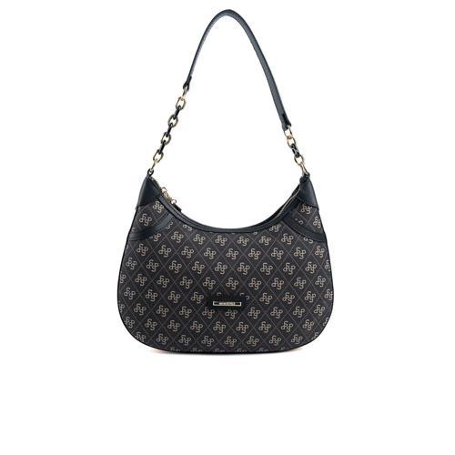 Kadın Omuz Çantası 1255-48135 SILVER POLO BAYAN ÇANTASI M178 FÜME-MAT SİYAH-TEN