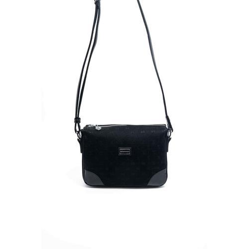 Kadın Çapraz Çanta 784-46060 SILVER POLO ÇAPRAZ BAYAN ÇANTASI M158 SİYAH-RUGAN SİYAH