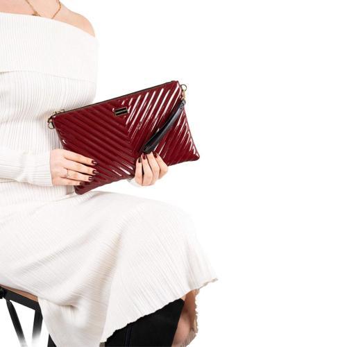 Kadın Portföy Çantası 1034-45563 SILVER POLO CLUTCH M152 RUGAN BORDO-V RUGAN BORDO