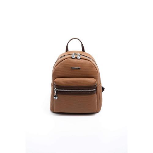 Kadın  1146-45660 SILVER POLO SIRT ÇANTASI M86 KARAMEL-MAT KAHVE