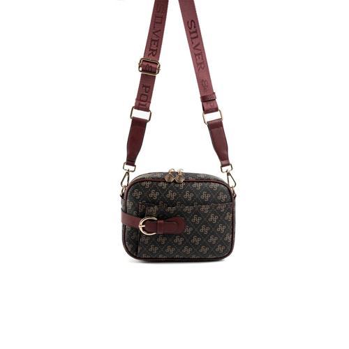 Kadın Çapraz Çanta 1256-48360 SILVER POLO ÇAPRAZ BAYAN ÇANTASI M178 KAHVE SARI-MAT BOR