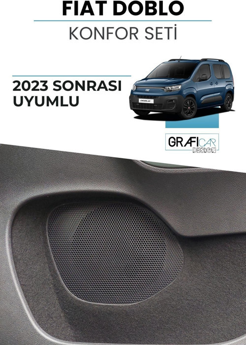 Fiat Doblo Konfor Seti Araç İçi Eşya Cepleri Kumaş Kaplama Set 2023 Sonrası