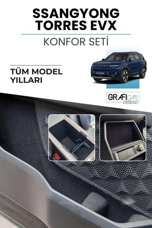 Ssangyong Torres Evx Uyumlu Konfor Seti Araç Içi Eşya Cepleri Ses Giderici Kaplama