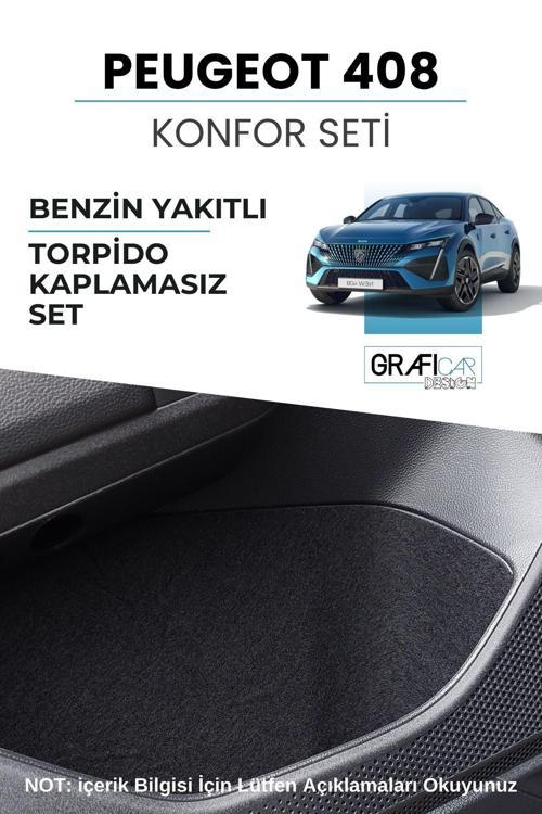 Peugeot 408 Konfor Seti - Torpido Kaplamasız Set / Araç Içi Eşya Cepleri Ses Giderici Kaplama