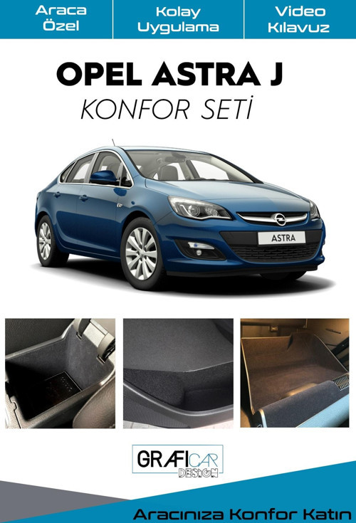 Opel Asta J Konfor Seti-Iç Trim Kumaş Kadife Kaplama-Ses Izolasyon Amaçlı/Sedan-Hb/Tüm Model Yılları