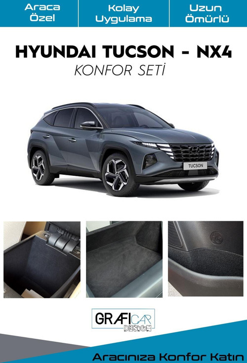 Yeni Hyundaı Tucson Nx4 Uyumlu Konfor Seti İç Trim Kumaş Kadife Kaplama Ses İzolasyon Amaçlı Ürün
