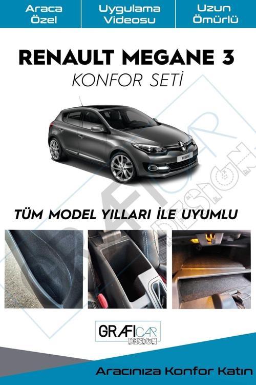 Renault Megane 3 Konfor Seti Eşya Cepleri İçin Hazır Ses Giderici Kaplama Set