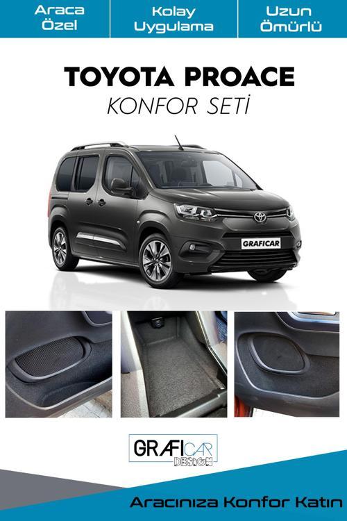 Toyota Proace Konfor Seti Eşya Cepleri Ses Giderici Kaplama İzolasyon Ürünü / 2023 Ve Sonrası Uyumlu