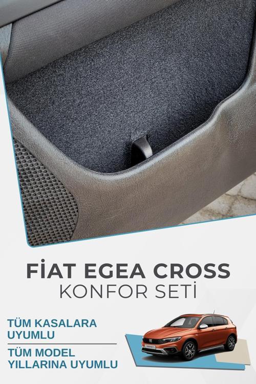 Fıat Egea Cross Uyumlu Konfor Seti - Kumaş Kaplama Izolasyon Amaçlı Ürün / Tüm Model Yılları Uyumlu