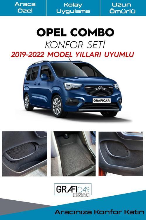 Opel Combo Konfor Seti Eşya Cepleri Ses Giderici Kaplama Izolasyon Amaçlı / 2019-2022 Uyumlu