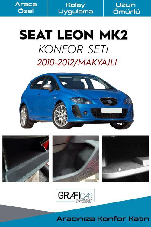 Seat Leon Mk2 Konfor Seti-İç Trim Kumaş Kadife Kaplama-Ses Izolasyon Amaçlı Ürün-2010-2012/Makyajlı