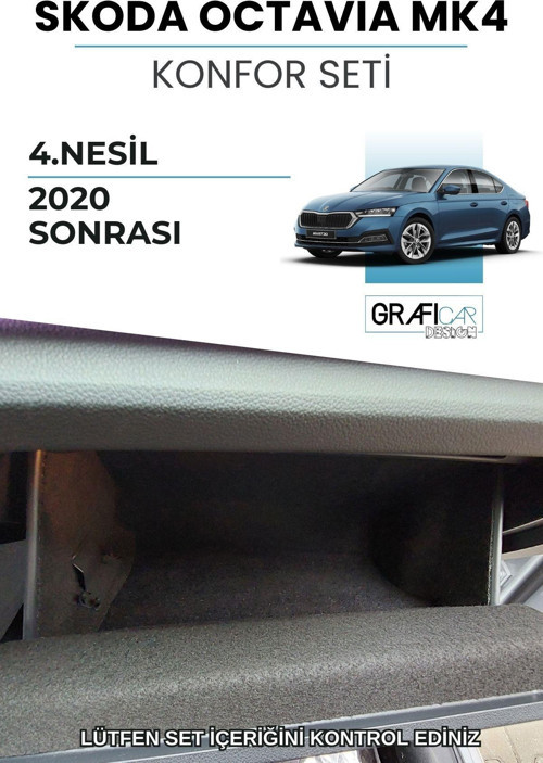 Skoda Octavia Mk4 Konfor Seti-İç Trim Kumaş Kaplama- Ses Izolasyon Amaçlı Kaplama