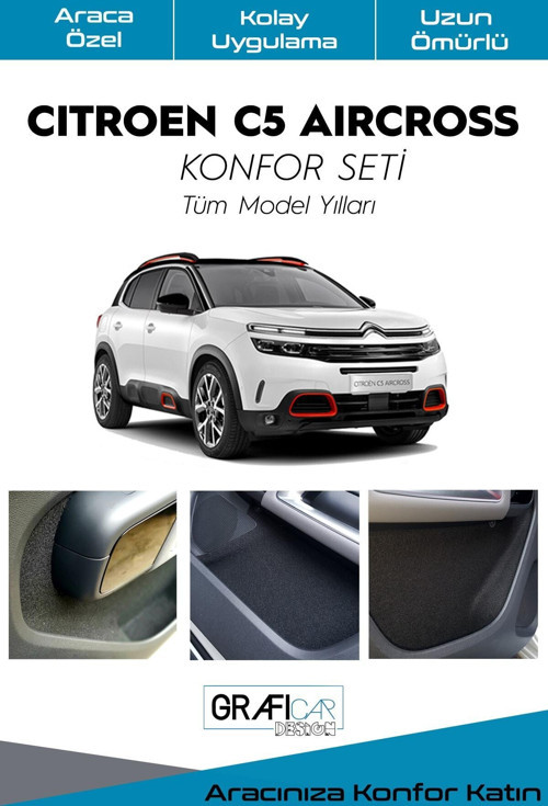 Citroen C5 Aircross Konfor Seti - Iç Trim Kumaş Kadife Kaplama - Ses Izolasyon Amaçlı Ürün
