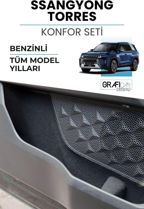 Ssangyong Torres Uyumlu Konfor Seti Araç Içi Eşya Cepleri Ses Giderici Kaplama Benzinli