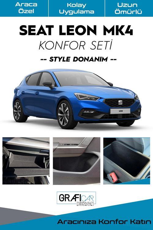 Seat Leon Mk4 Konfor Seti-İç Trim Kumaş Kadife Kaplama-Ses Izolasyon Amaçlı Ürün/Style Paket Uyumlu