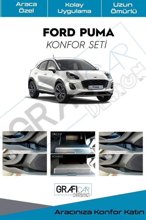 Ford Puma Konfor Seti-İç Trim Kumaş Kadife Kaplama-Ses Izolasyon Amaçlı Kaplama Uyumlu