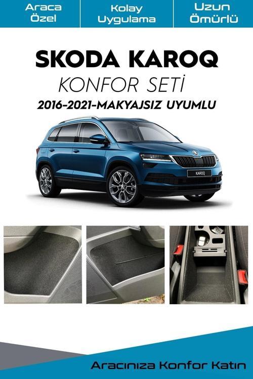 Skoda Karoq Konfor Seti Iç Trim Kumaş Kadife Kaplama Ses Izolasyon Amaçlı Ürün / 2016-2021-Makyajsız