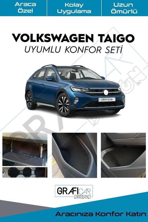 Volkswagen Taigo Uyumlu Konfor Seti Eşya Saklama Alanları Kaplama Ses Giderici Ve Izolasyon