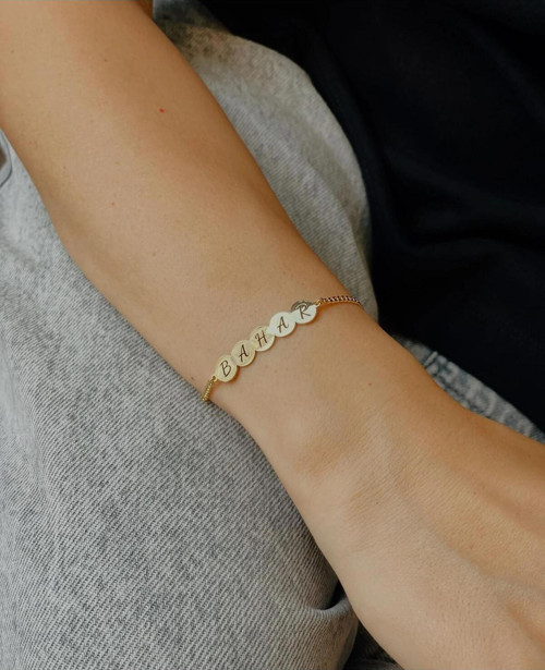 925 Ayar Gümüş İsimli Bileklik