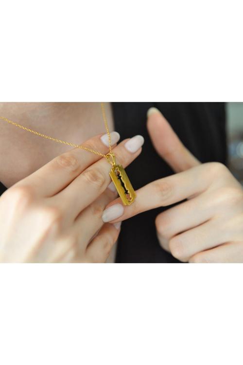 925 Ayar Jilet Gümüş Kolye