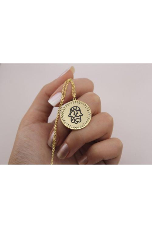 925 Ayar Gümüş Fatma Ana Modeli Kolye