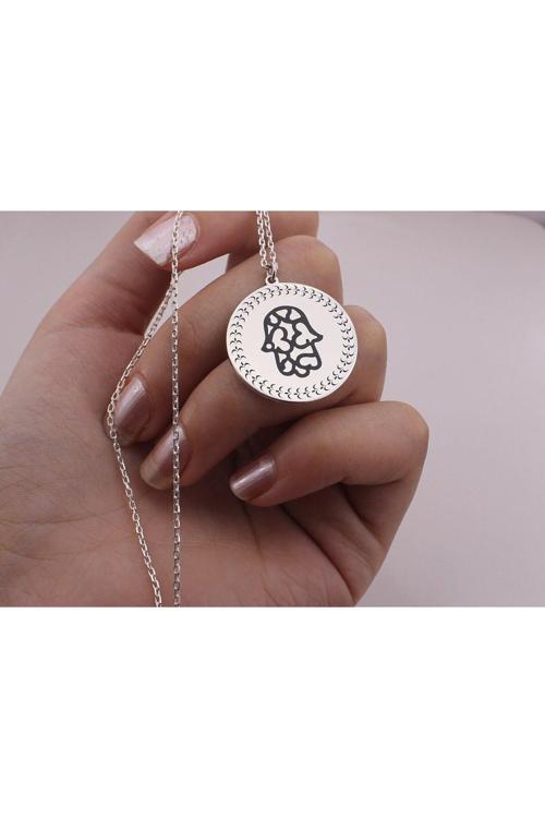 925 Ayar Gümüş Fatma Ana Modeli Kolye