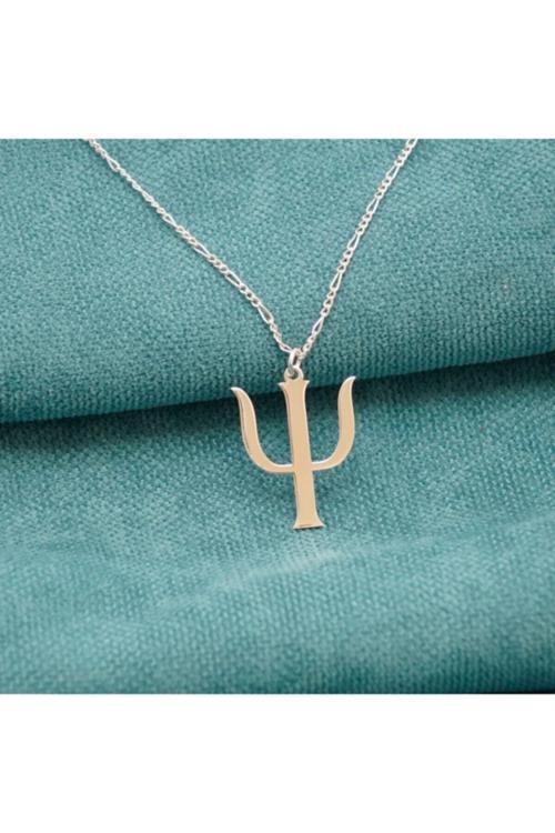 925 Ayar Gümüş Psikoloji Simgeli Kolye