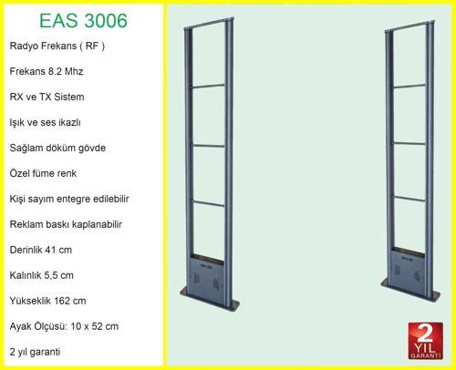 EAS 3006 Mağaza Hırsız Ürün Koruma Alarm Sistemi RF 8.2 MHz