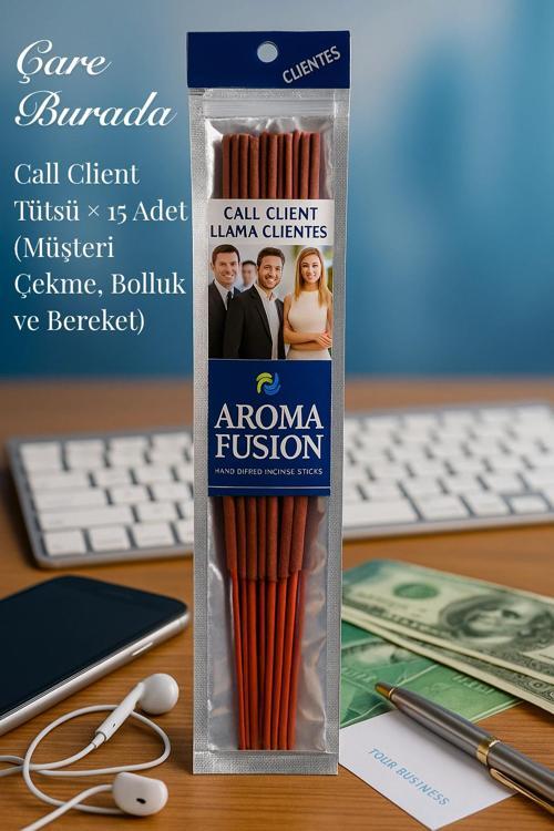 Aroma Fusion Call Client Tütsü - Premium Tütsü × 15 Adet (Müşteri Çekme & Bolluk & Bereket)