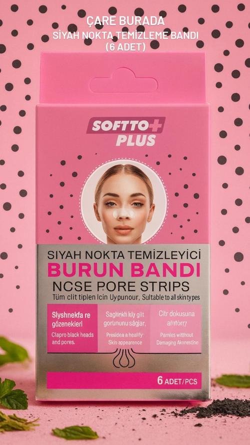 Siyah Nokta Temizleyici Burun Bandı (×6 Adet)
