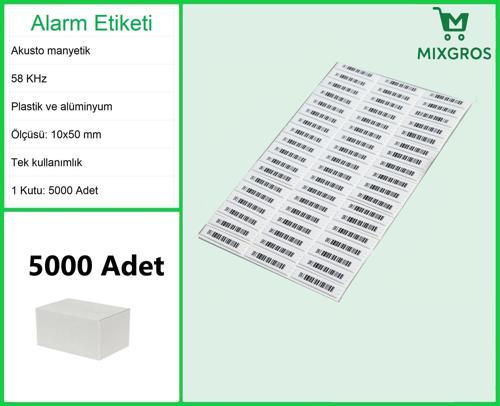 Akusto Manyetik DR Barkodlu Alarm Etiketi 1 Kutu: 5000 Adet