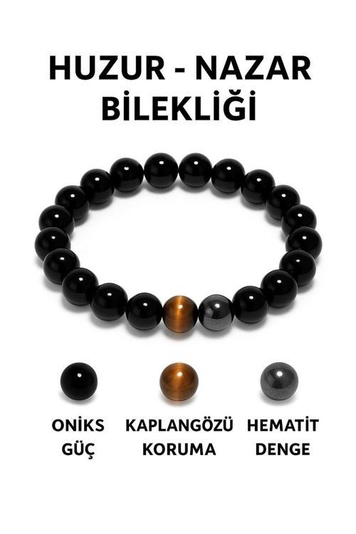Doğal Hematit Huzur Ve Nazardan Koruma Sağlayan Bileklik | Nazar Ve Huzur Taşı