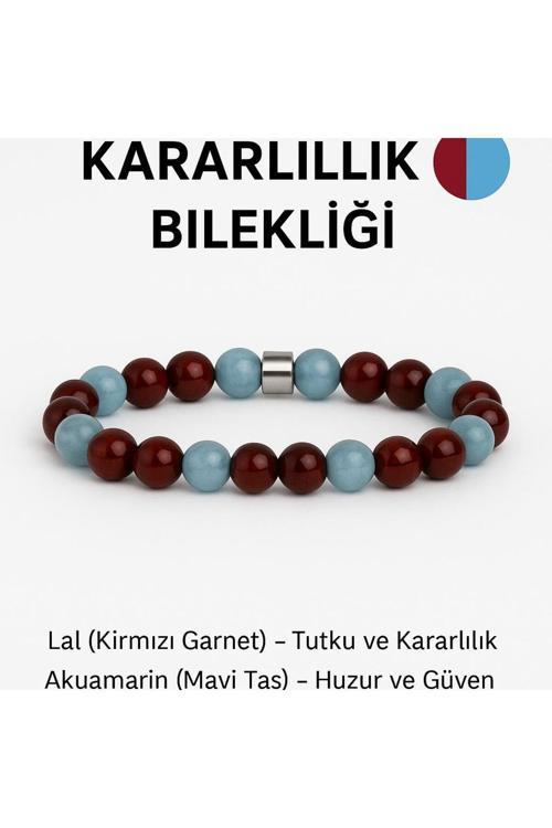 Ts | Bordo Ve Mavi Taraftar Orijinal Doğal Taş Bileklik | Şık Ve Anlamlı Aksesuar 1905 Gs