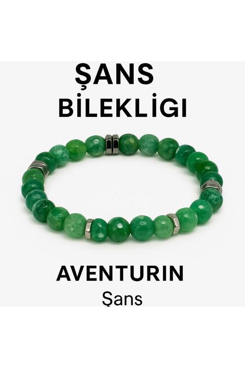 Doğal Aventurin Şans Sağlayan Bileklik | Aventurintaşı