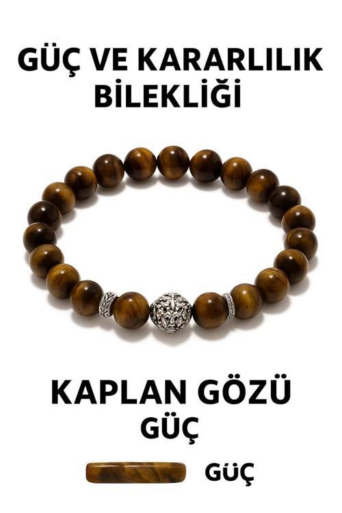 Doğal Kaplan Gözü Güç Ve Kararlılık Sağlayan Bileklik | Kaplan Gözü Taşı