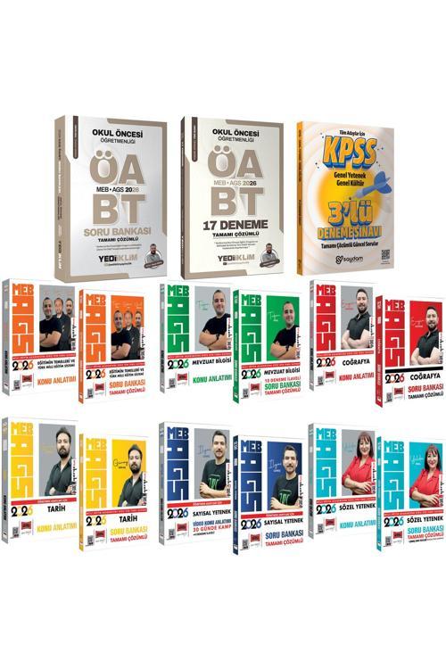 2026 MEB AGS Tüm Konular Konu Anlatımı-Soru Bankası-ÖABT Okul Öncesi Öğretmenliği