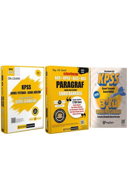 2026 KPSS Ön Lisans Tamamı Video Çözümlü Soru Bankası(526 Sayfa 3245 Soru)Paragraf