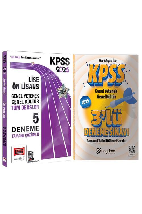 2026 KPSS GYGK Lise Ön Lisans Tüm Dersler Tamamı Çözümlü 5 Deneme(213 Sayfa)-Çözümlü 3 Deneme