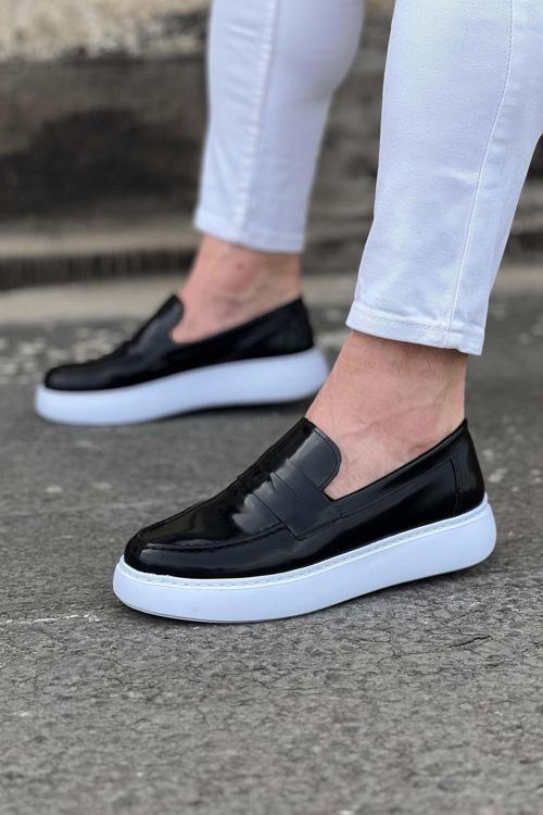 WG161 Siyah Rugan Erkek Casual Ayakkabı