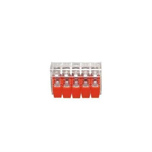 Çok Amaçlı 5 İletken Bağlantılı Klemens Turuncu - 1 Paket 50 Adet