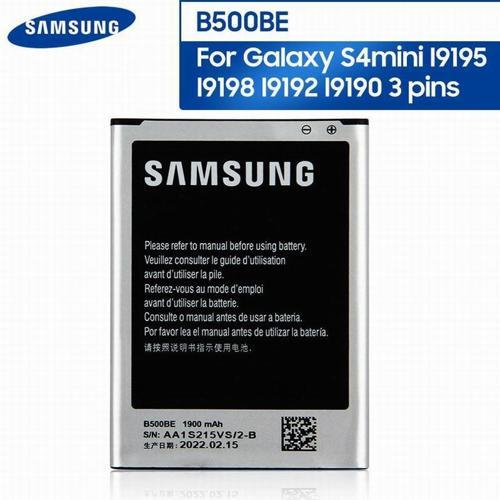 Orijinal Telefon Pil B500BE Samsung GALAXY S4 Mini I9190 I9192 I9195 I9198 3 pin B500AE 1900 mAh